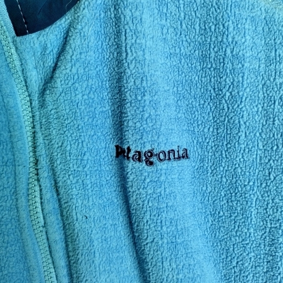Patagonia R3 Regulator Vintage 00's Blue Fleece Full Zip Up Jacket Sz S - Picture 5 of 9